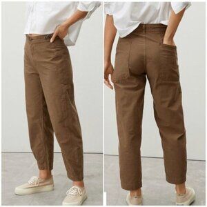 Everlane Brown The Fatigue Barrel Pant Walnut Size 00